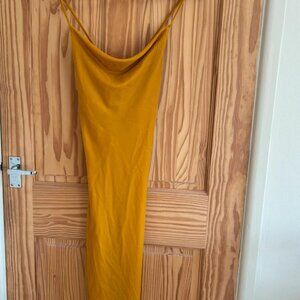 ASOS cowl neck midi velvet cross over dress